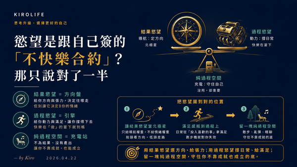 慾望是跟自己簽的「不快樂合約」？那只說對了一半